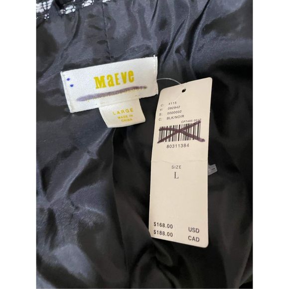 Anthropologie x Maeve Double-Breasted Tweed Jacket Size L - Picture 11 of 11